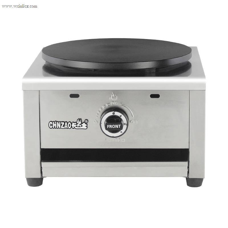 Stainless Steel Teflon Coated Natural Gas/LPG Crepe Maker Machine